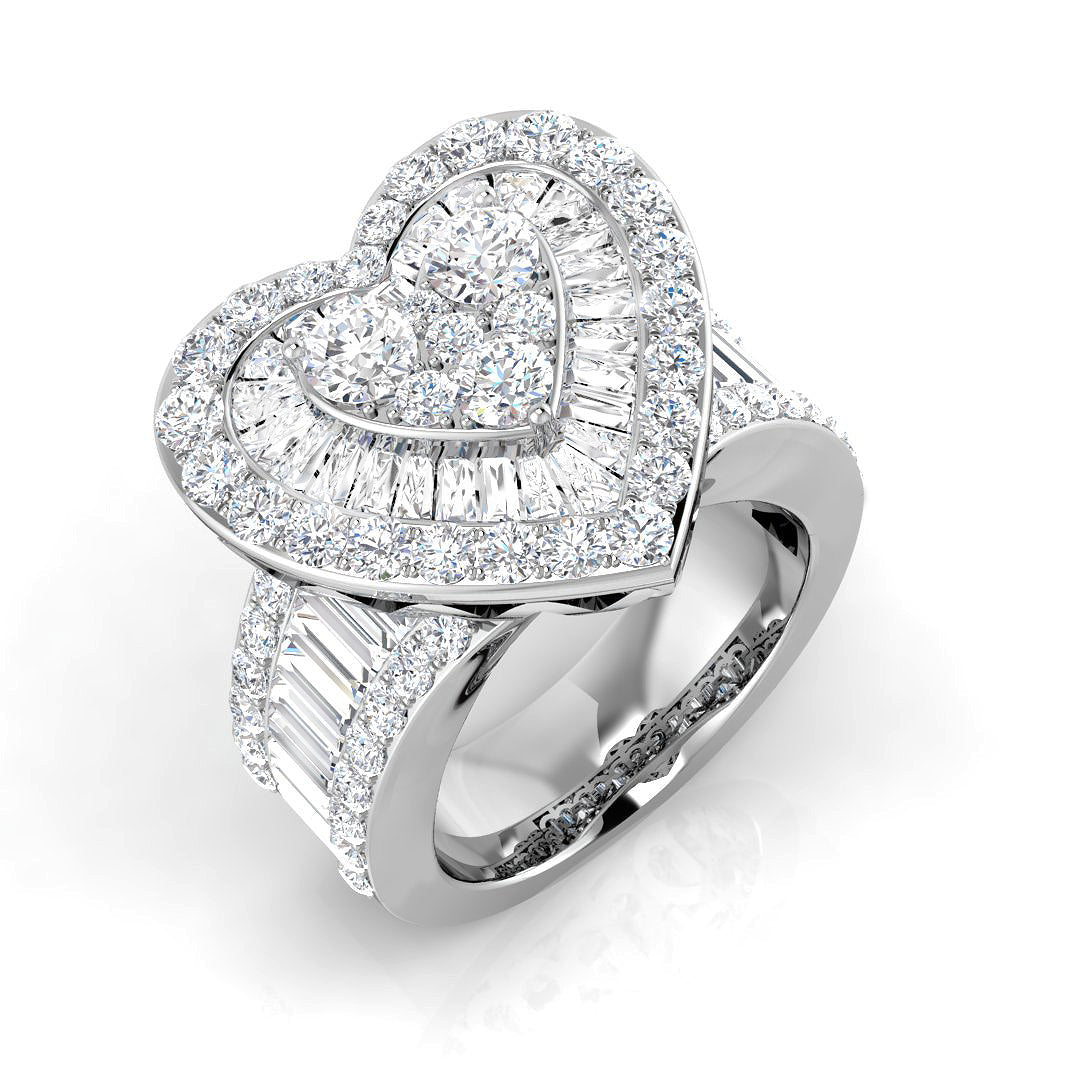 9ct White Gold 3.51ct G SI2 Diamond Ring