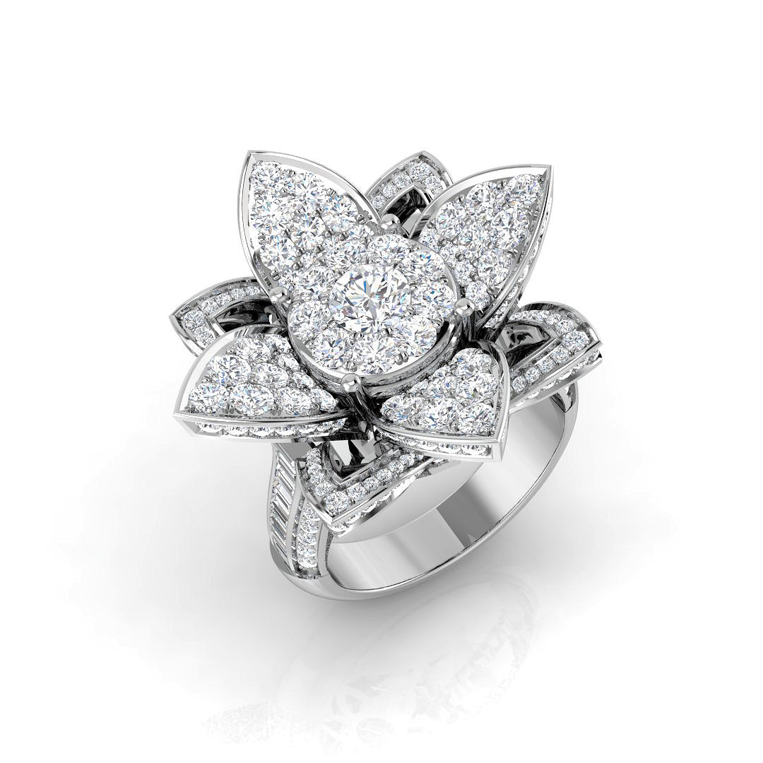9ct White Gold 3.02ct G SI2 Diamond Ring