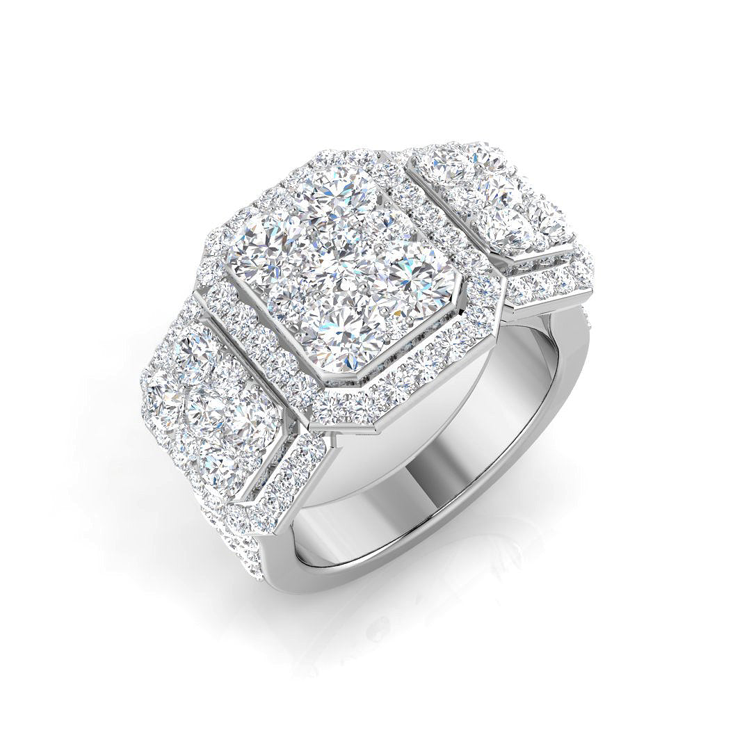 9ct White Gold 2.67ct G SI2 Diamond Ring