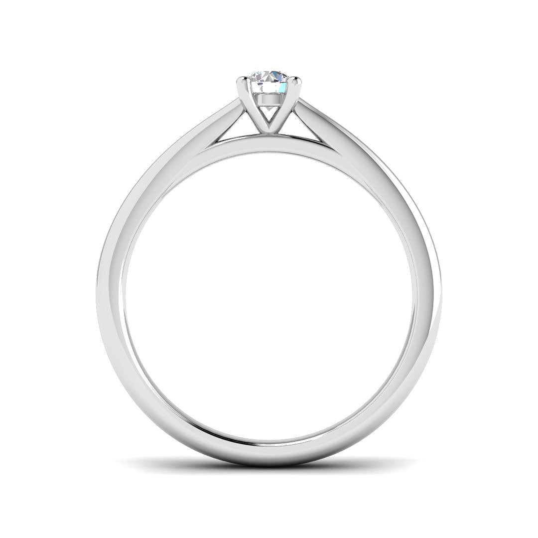9ct White Gold 0.18ct Laboratory Grown CVD Ring