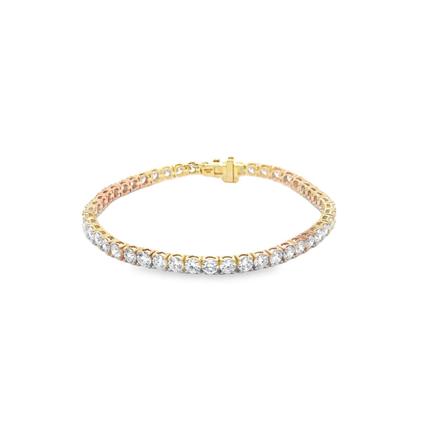 7.02ct Lab Grown Diamond tennis Bracelet