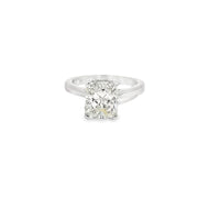 2.30ct Radiant Cut Natural Diamond Ring Set In Platinum