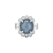 10.79ct Star Sapphire And 0.97ct Diamond Cocktail Ring