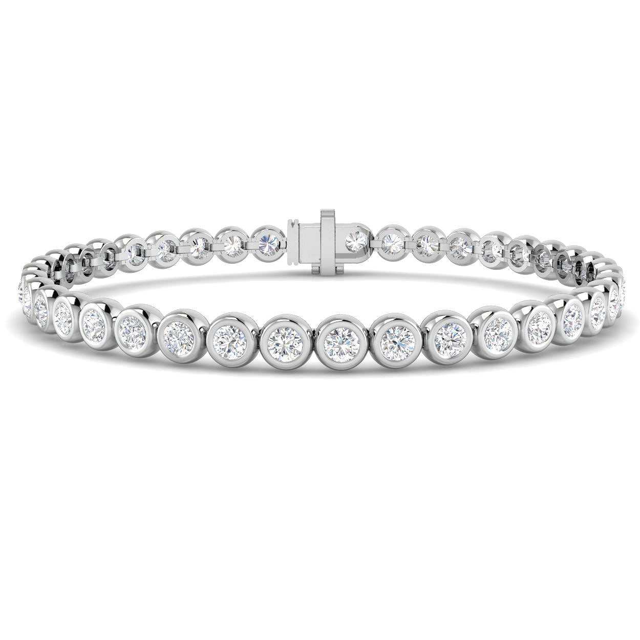 9ct White Gold 5.02ct Laboratory Grown CVD Bracelet