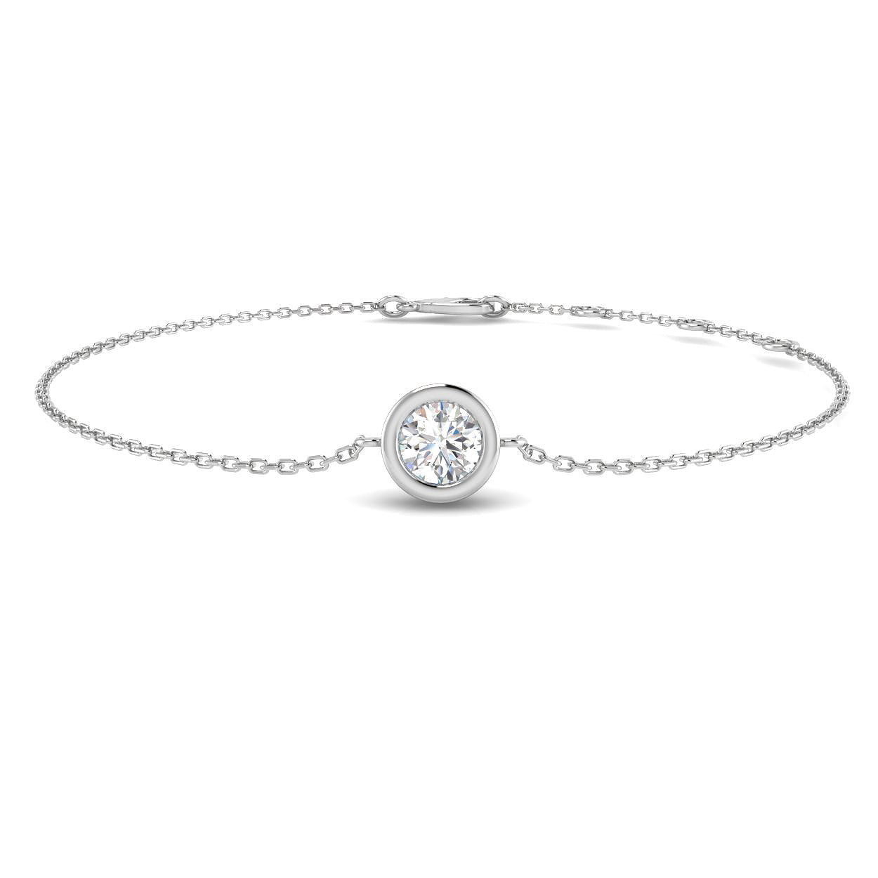 9ct White Gold 0.51ct Laboratory Grown CVD Bracelet