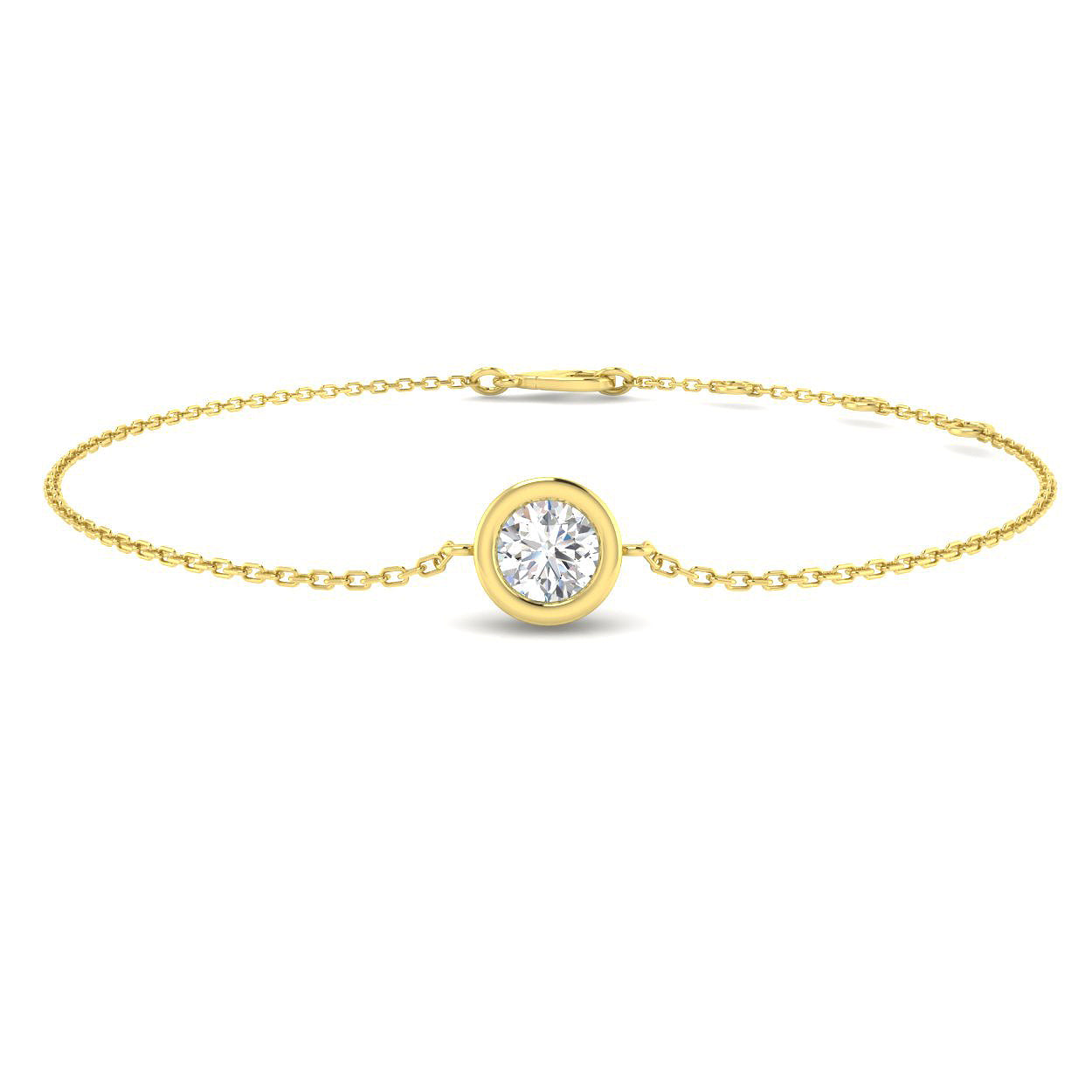 9ct Yellow Gold 0.51ct Laboratory Grown CVD Bracelet