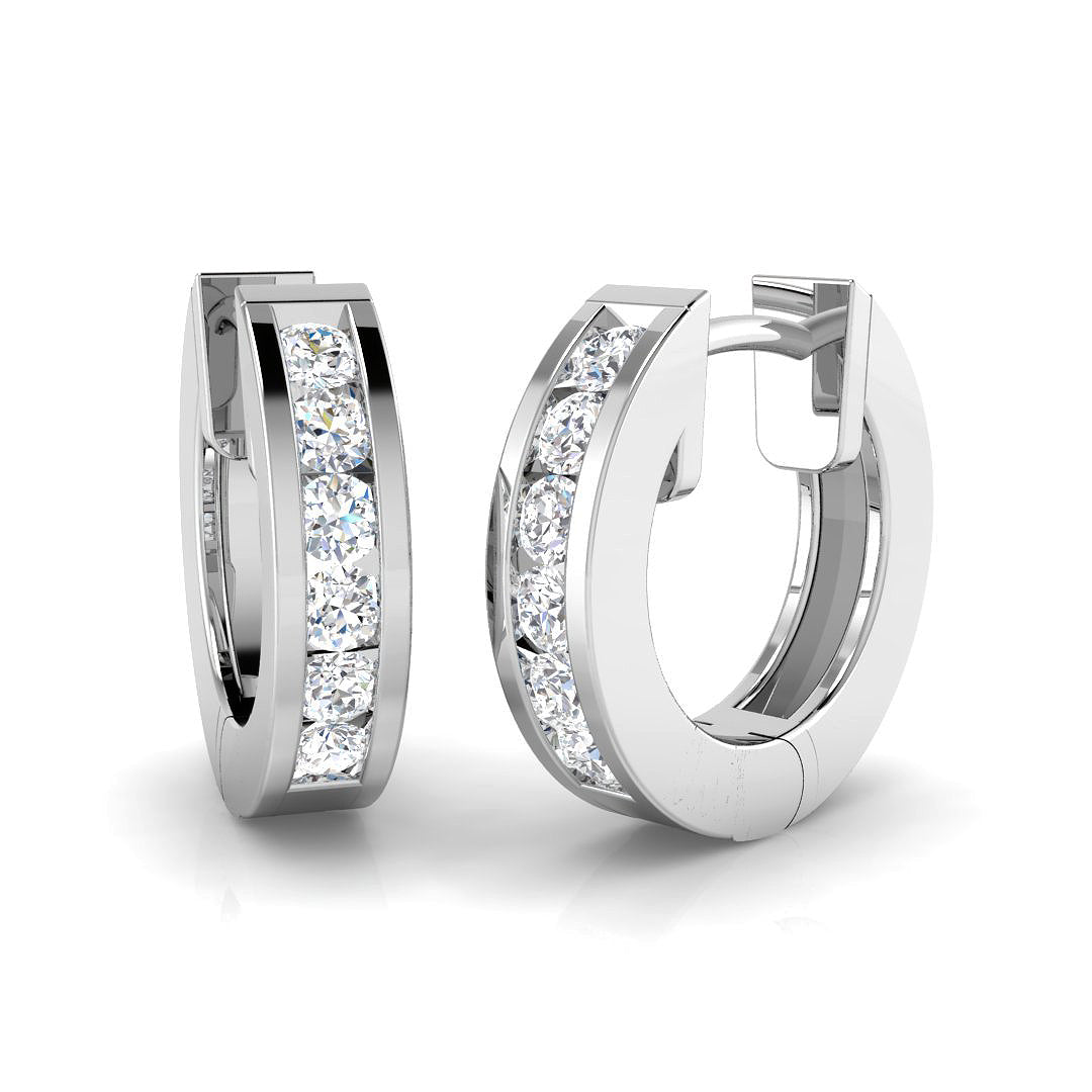 18ct White Gold 0.36ct G SI2 Diamond Earrings