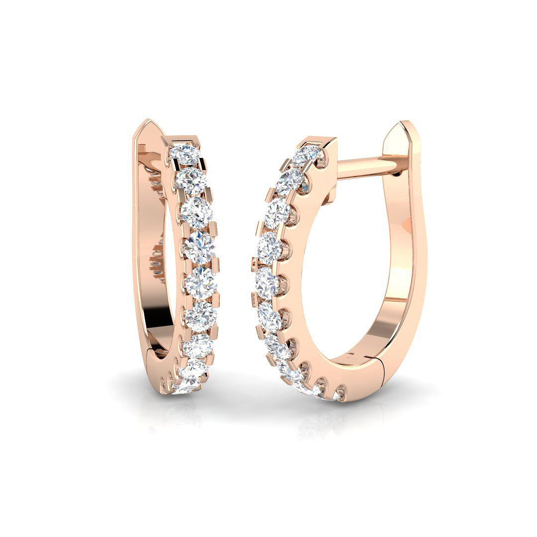 18ct Rose Gold 0.20ct G SI1 Diamond Earrings