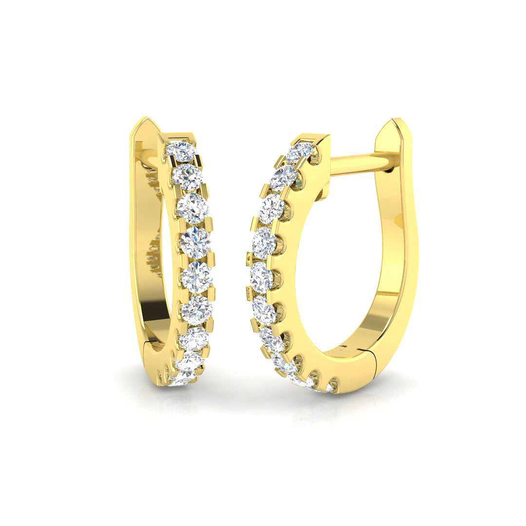 9ct Yellow Gold 0.20ct G SI2 Diamond Earrings