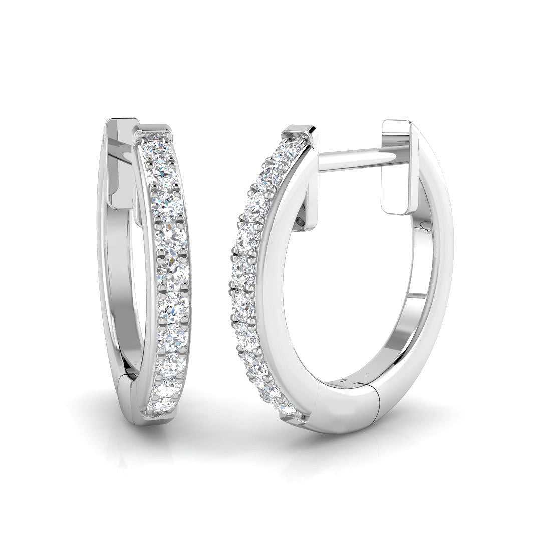 18ct White Gold 0.10ct G SI2 Diamond Earrings