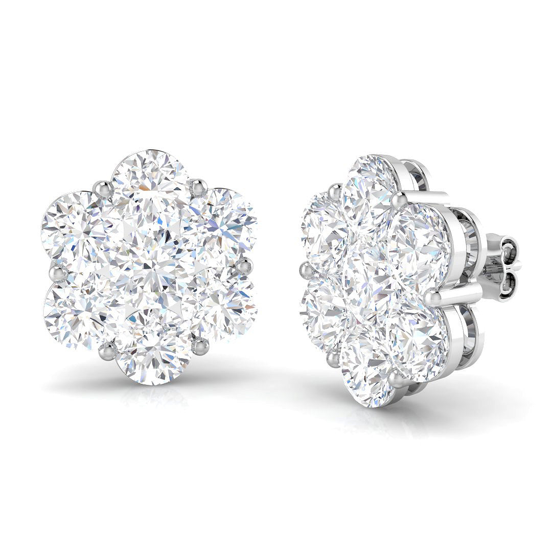 9ct White Gold 0.60ct G I1 Diamond Earrings