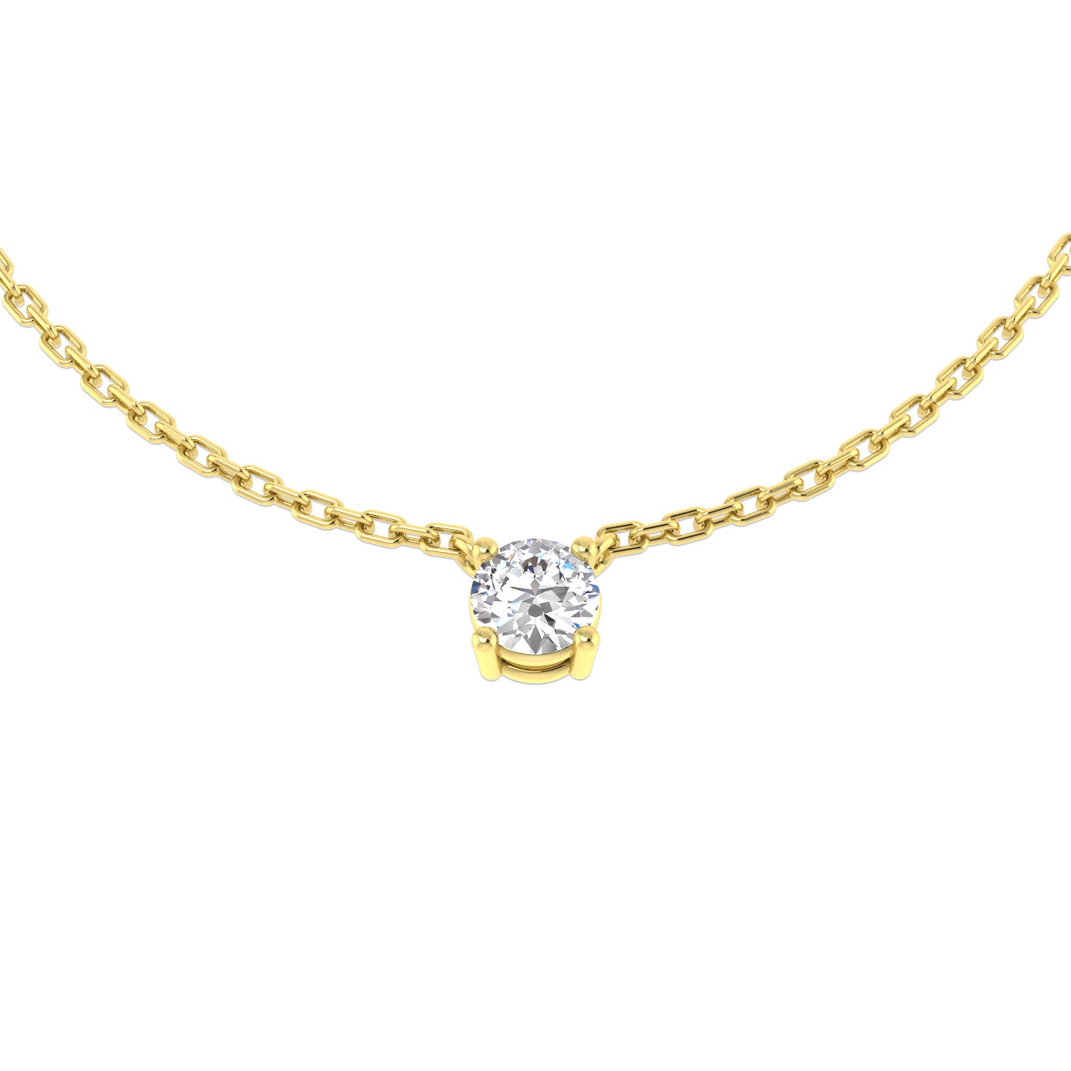 9ct Yellow Gold 0.28ct G SI2 Diamond Necklace