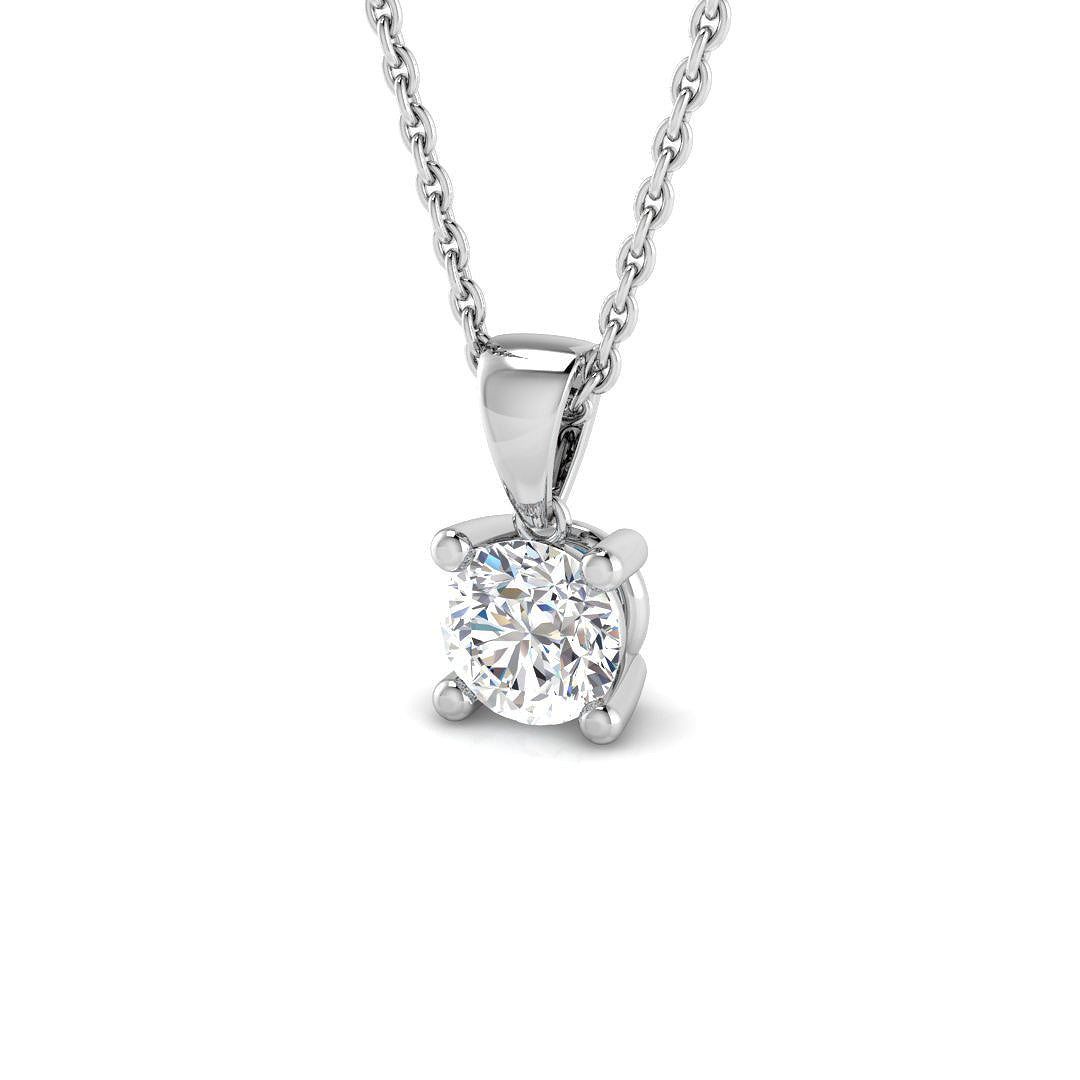 18ct White Gold 0.50ct G I1 Diamond Pendant