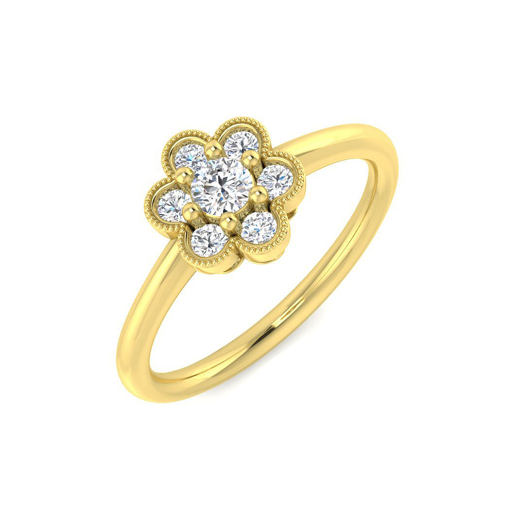 18ct Yellow Gold 0.30ct G SI1 Diamond Ring