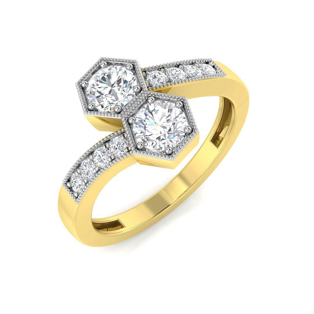 9ct Yellow Gold 0.70ct Laboratory Grown CVD Ring
