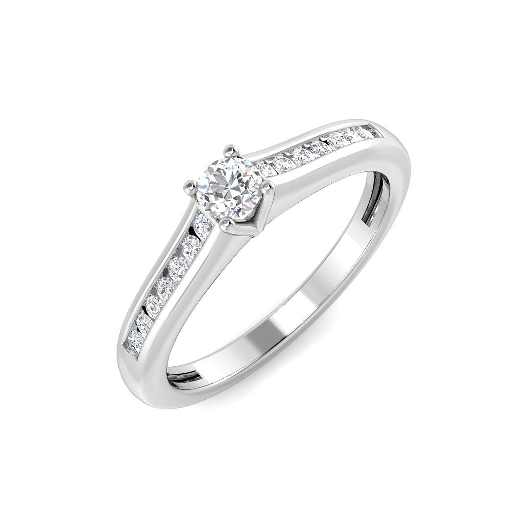 18ct White Gold 0.25ct G SI1 Diamond Ring
