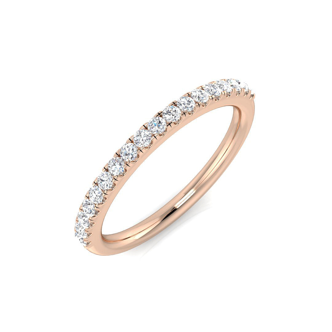 18ct Rose Gold 0.24ct G SI1 Diamond Ring