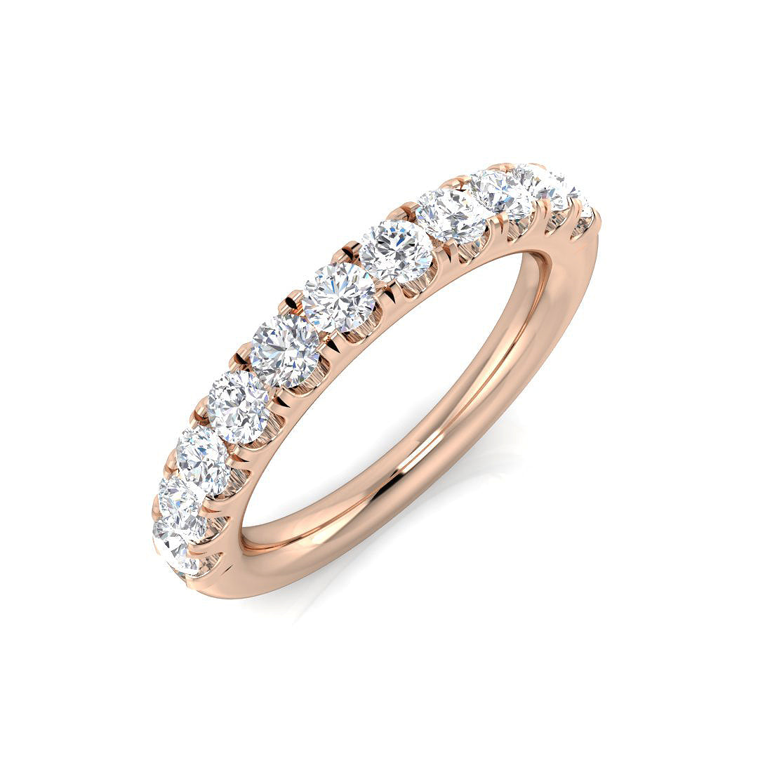 18ct Rose Gold 0.81ct G SI1 Diamond Ring
