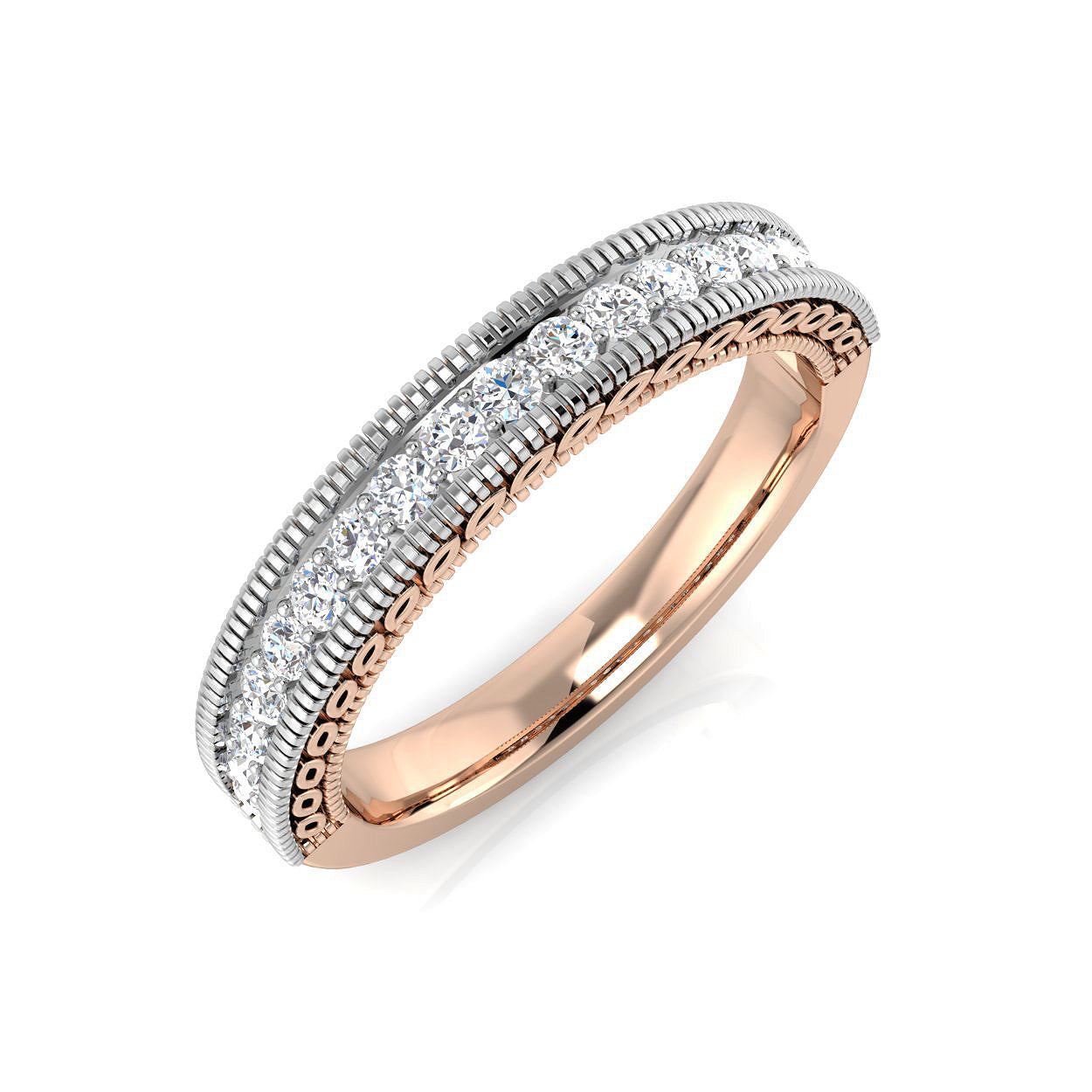18ct Rose Gold 0.28ct G SI1 Diamond Ring
