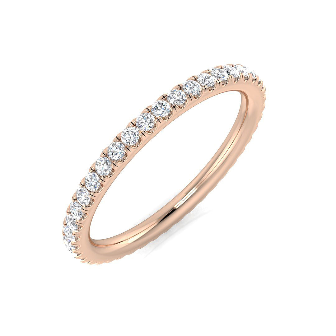 18ct Rose Gold 0.37ct G SI1 Diamond Ring