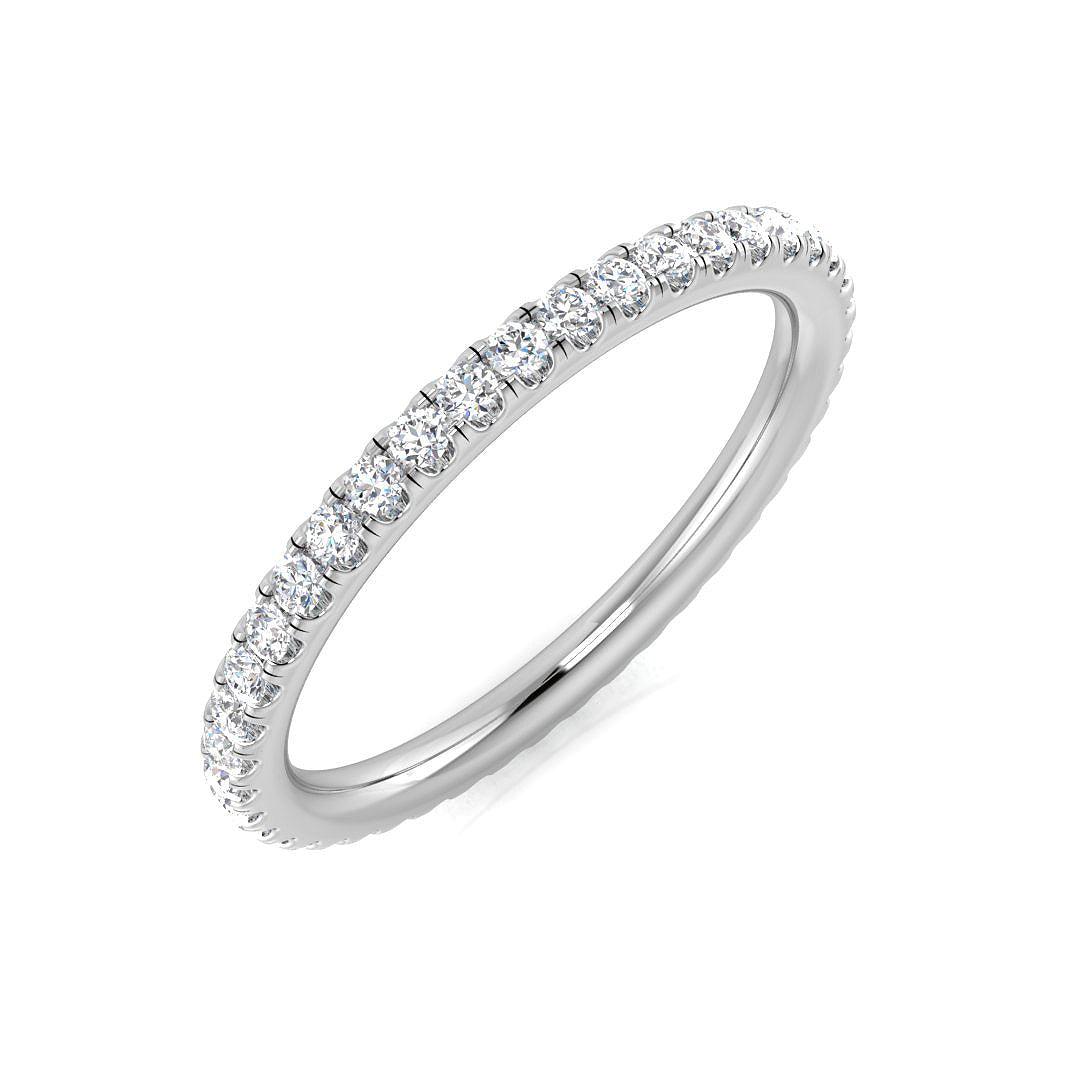 18ct White Gold 0.37ct G SI1 Diamond Ring