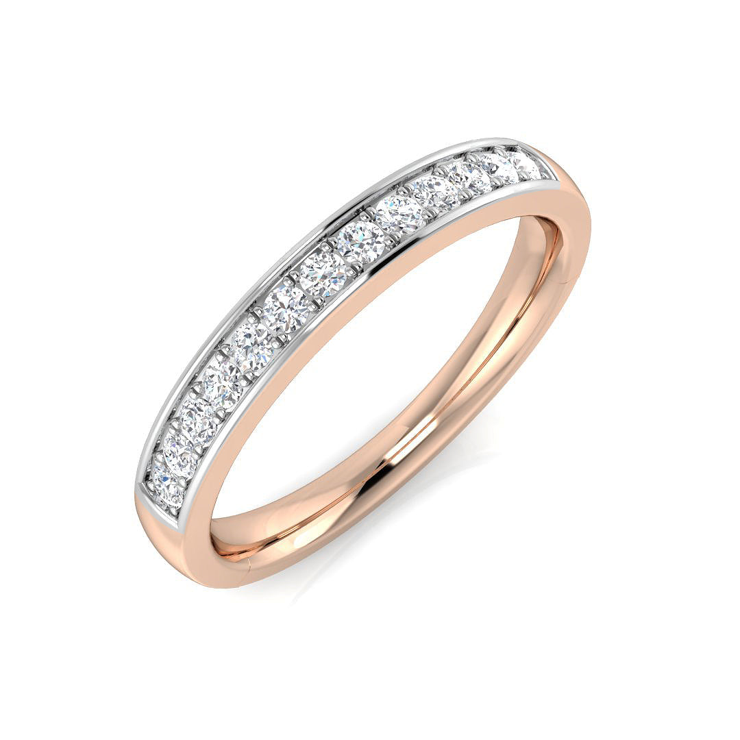 18ct Rose Gold 0.19ct G SI1 Diamond Ring