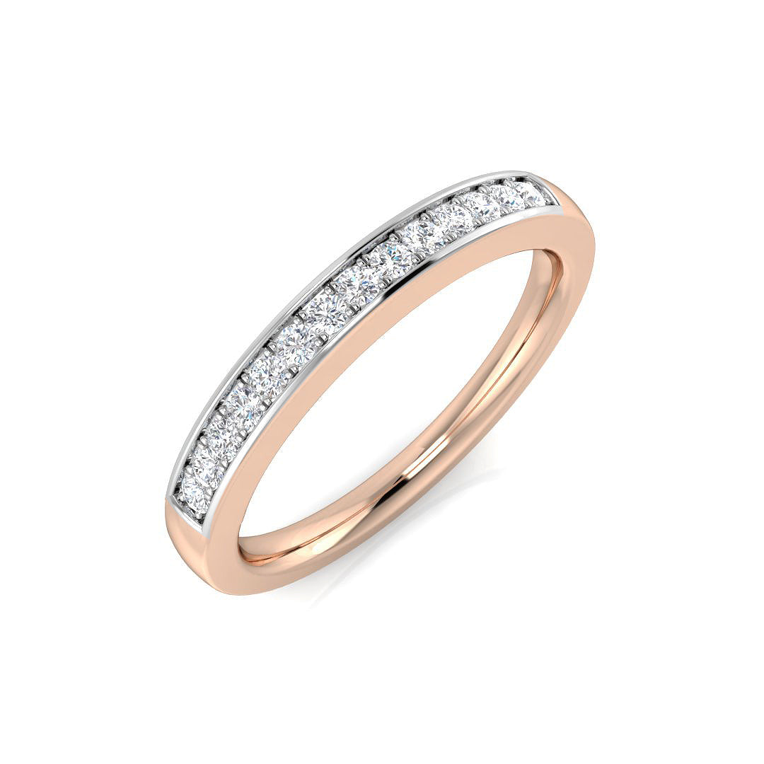 18ct Rose Gold 0.13ct G SI2 Diamond Ring