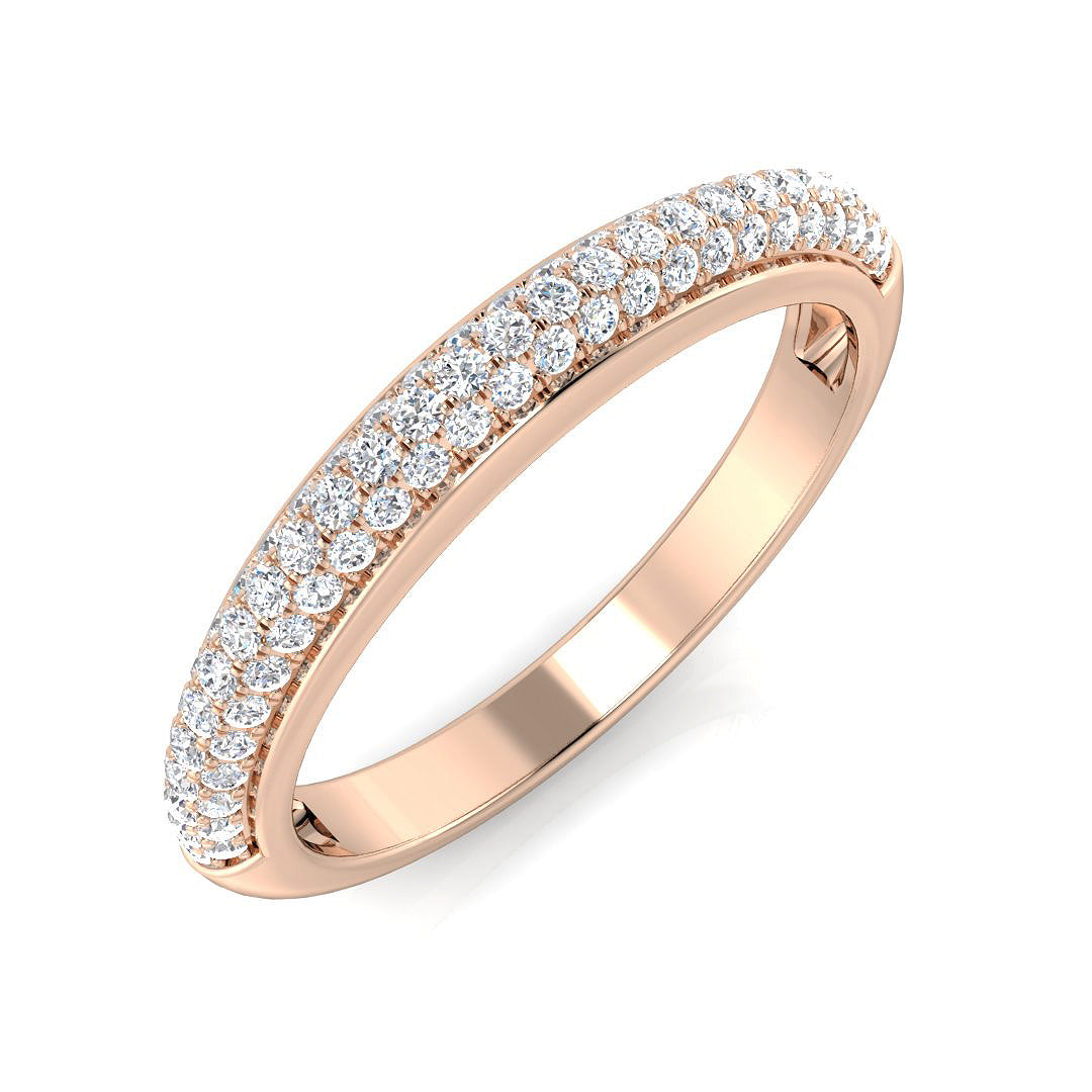 18ct Rose Gold 0.34ct G SI1 Diamond Ring