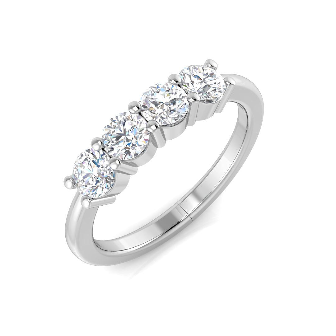 18ct White Gold 0.73ct G SI1 Diamond Ring