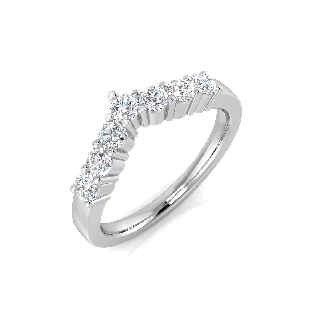 9ct White Gold 0.50ct Laboratory Grown CVD Ring