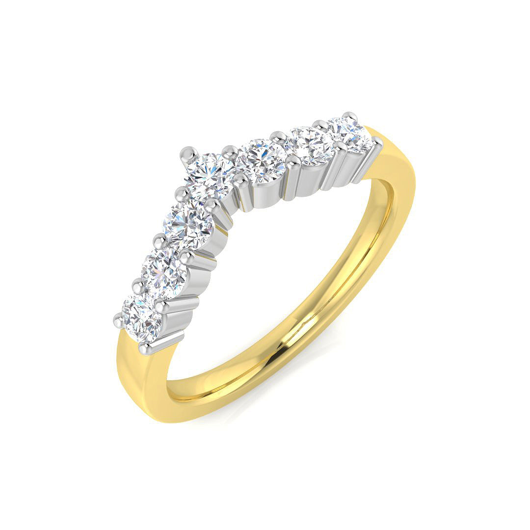 9ct Two-Tone Gold 0.50ct Laboratory Grown CVD Ring