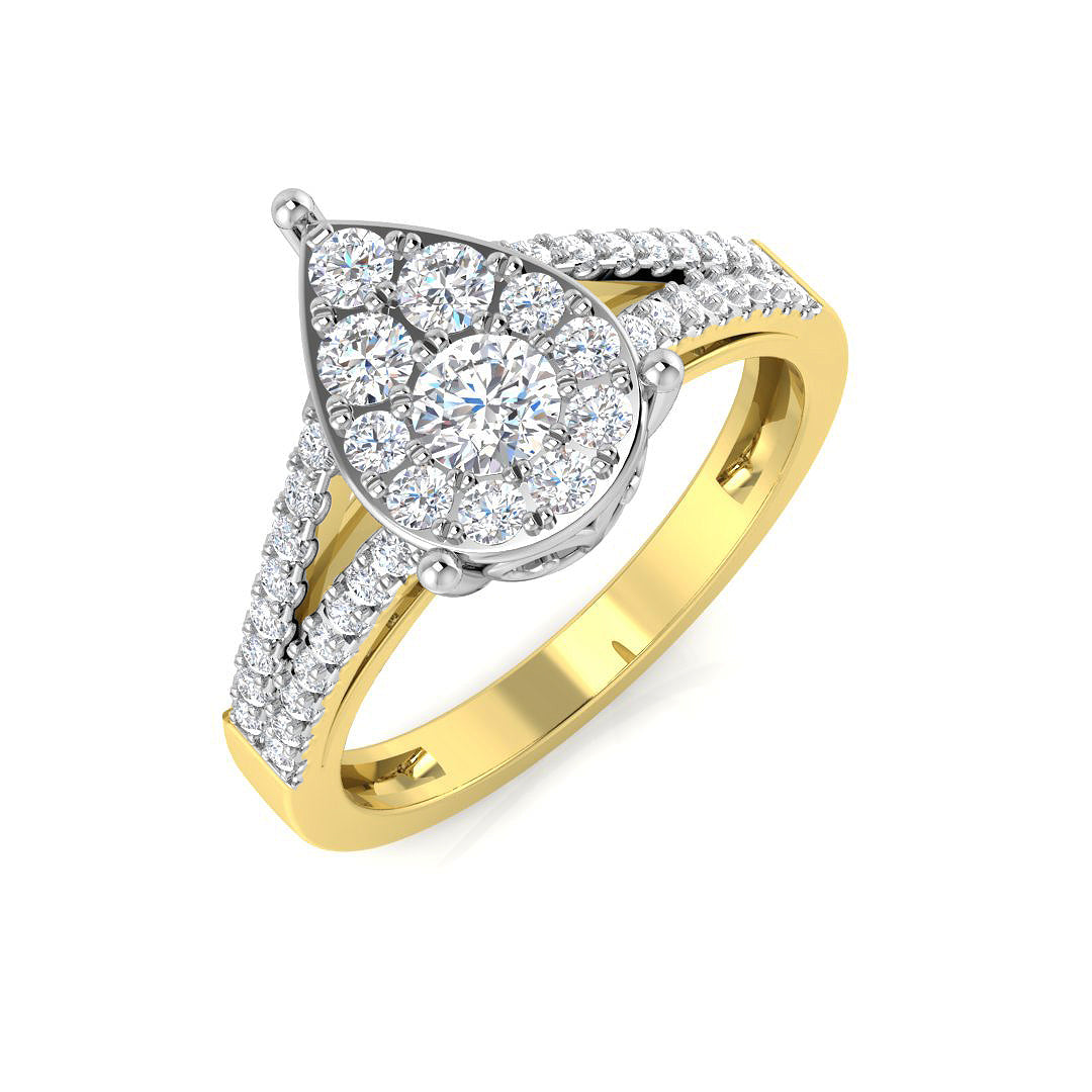 9ct Yellow Gold 0.61ct G SI2 Diamond Ring