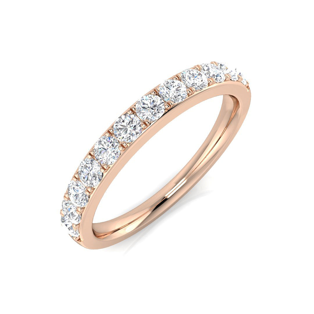 18ct Rose Gold 0.54ct G SI1 Diamond Ring