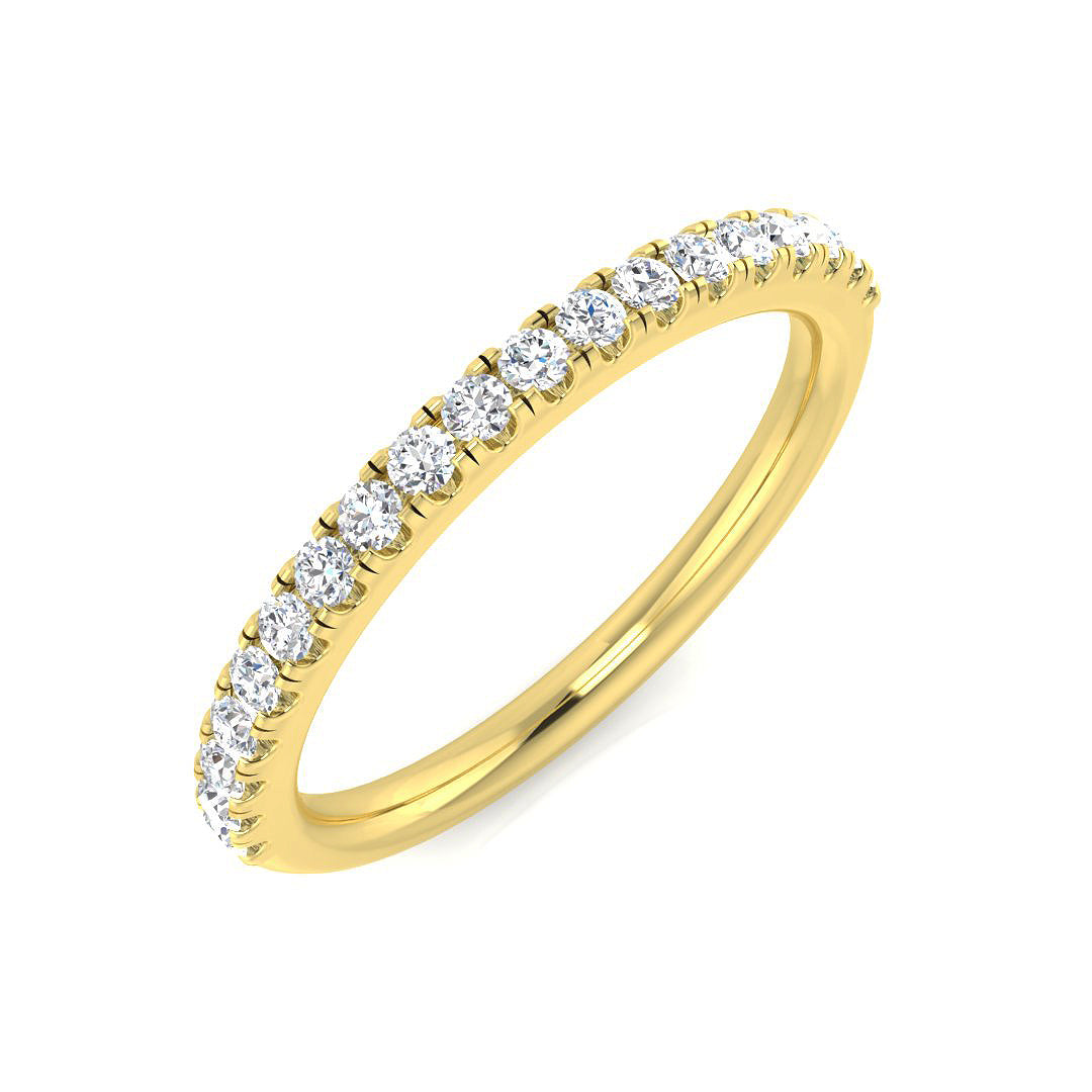 9ct Yellow Gold 0.25ct Laboratory Grown CVD Ring