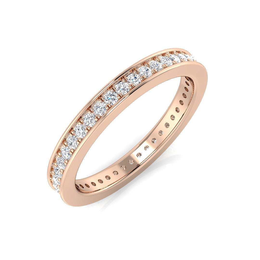 18ct Rose Gold 0.47ct G SI1 Diamond Ring