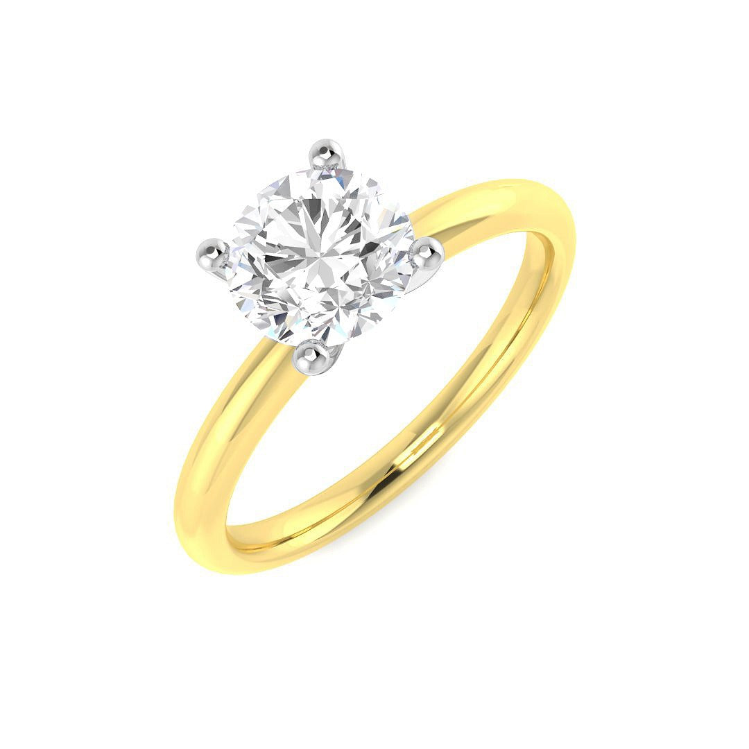 18ct Two-Tone Gold 1.00ct Laboratory Grown CVD Ring