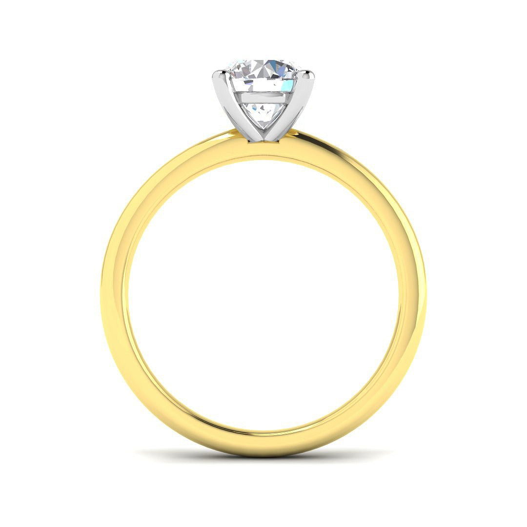 18ct Two-Tone Gold 1.00ct Laboratory Grown CVD Ring