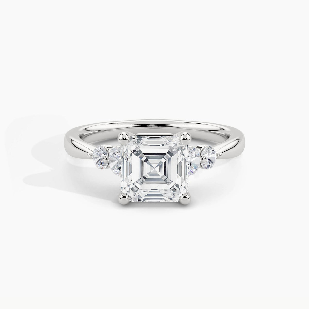 White Gold, Asscher, down view