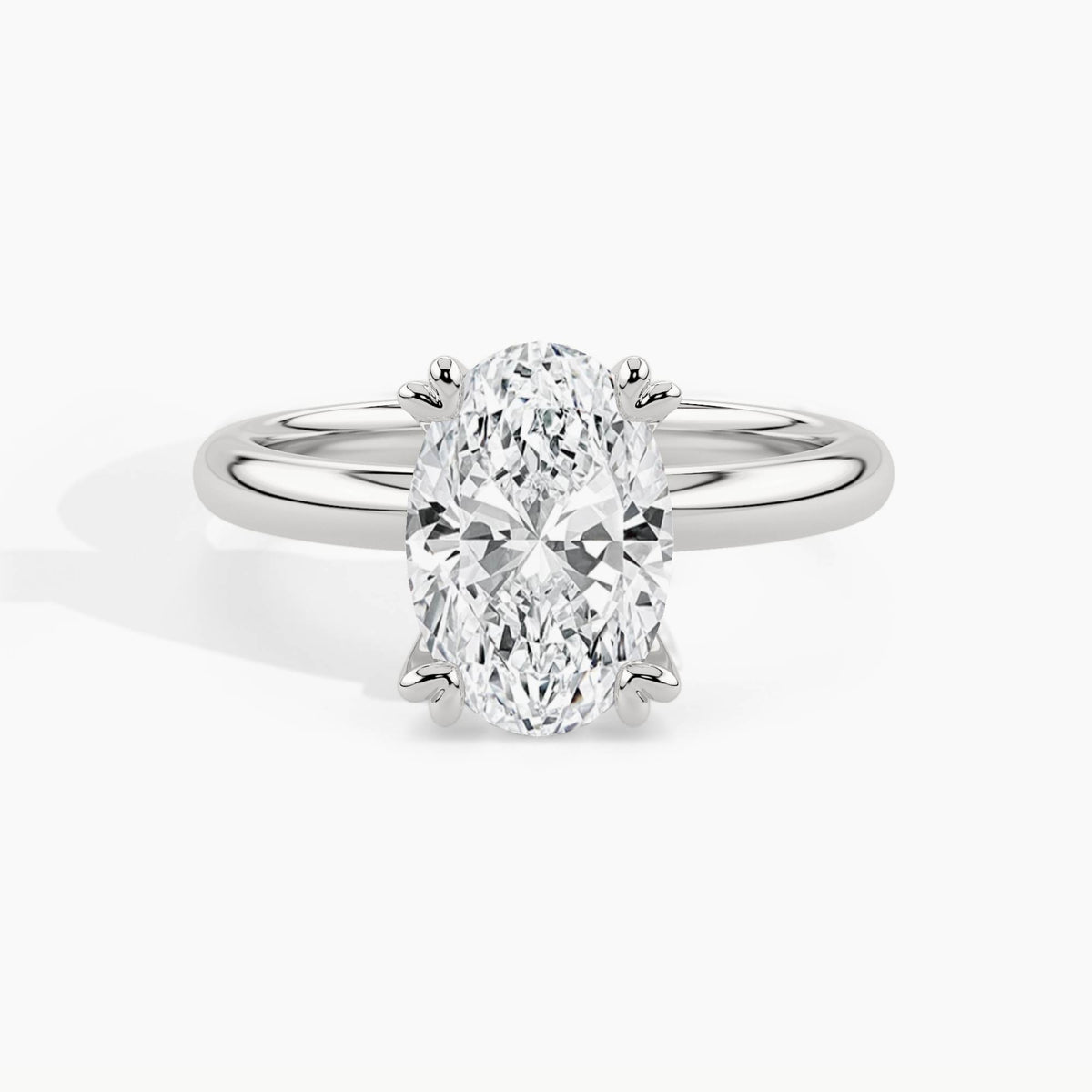 950 Platinum, Oval, down view