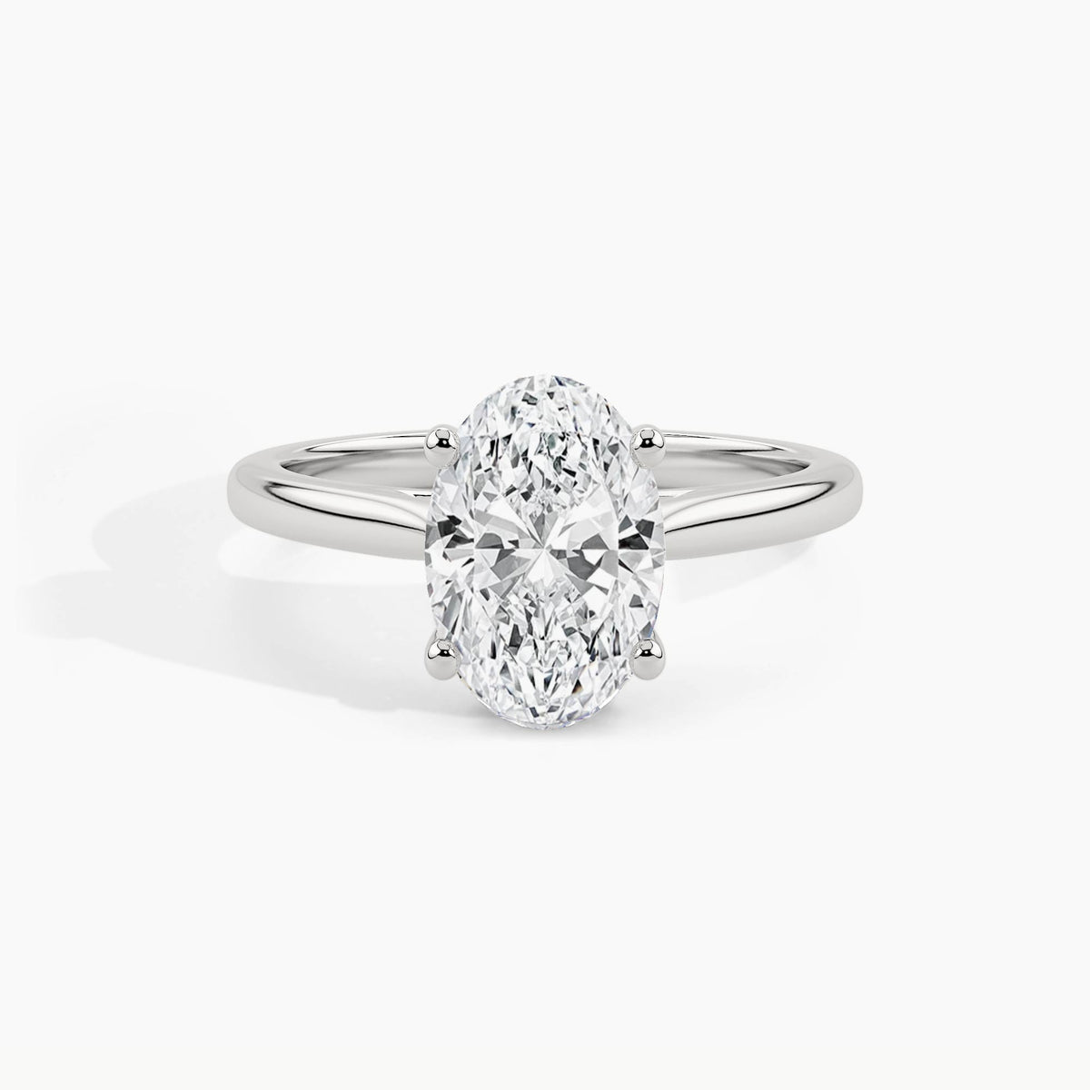 950 Platinum, Oval, down view
