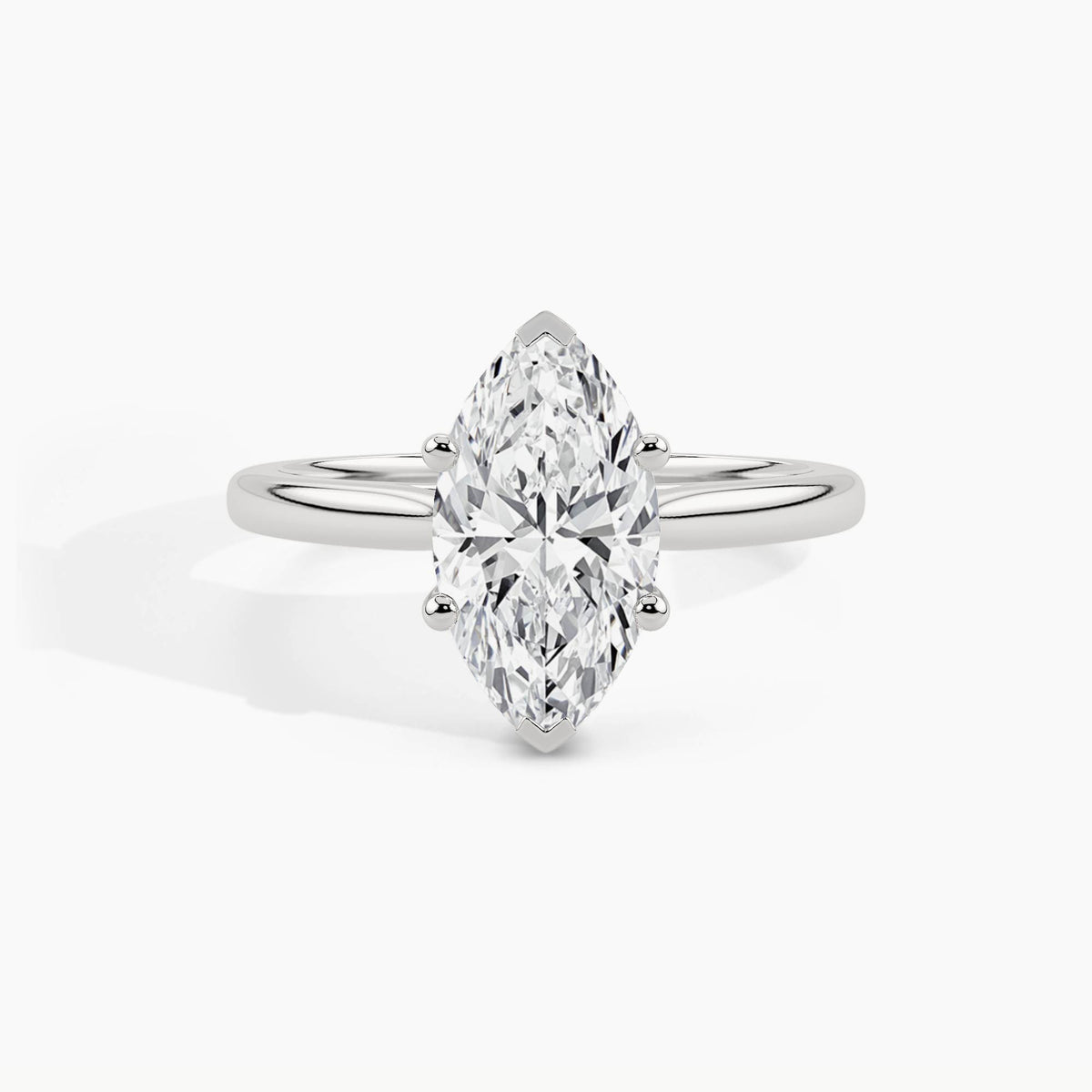 White Gold, Marquise, down view