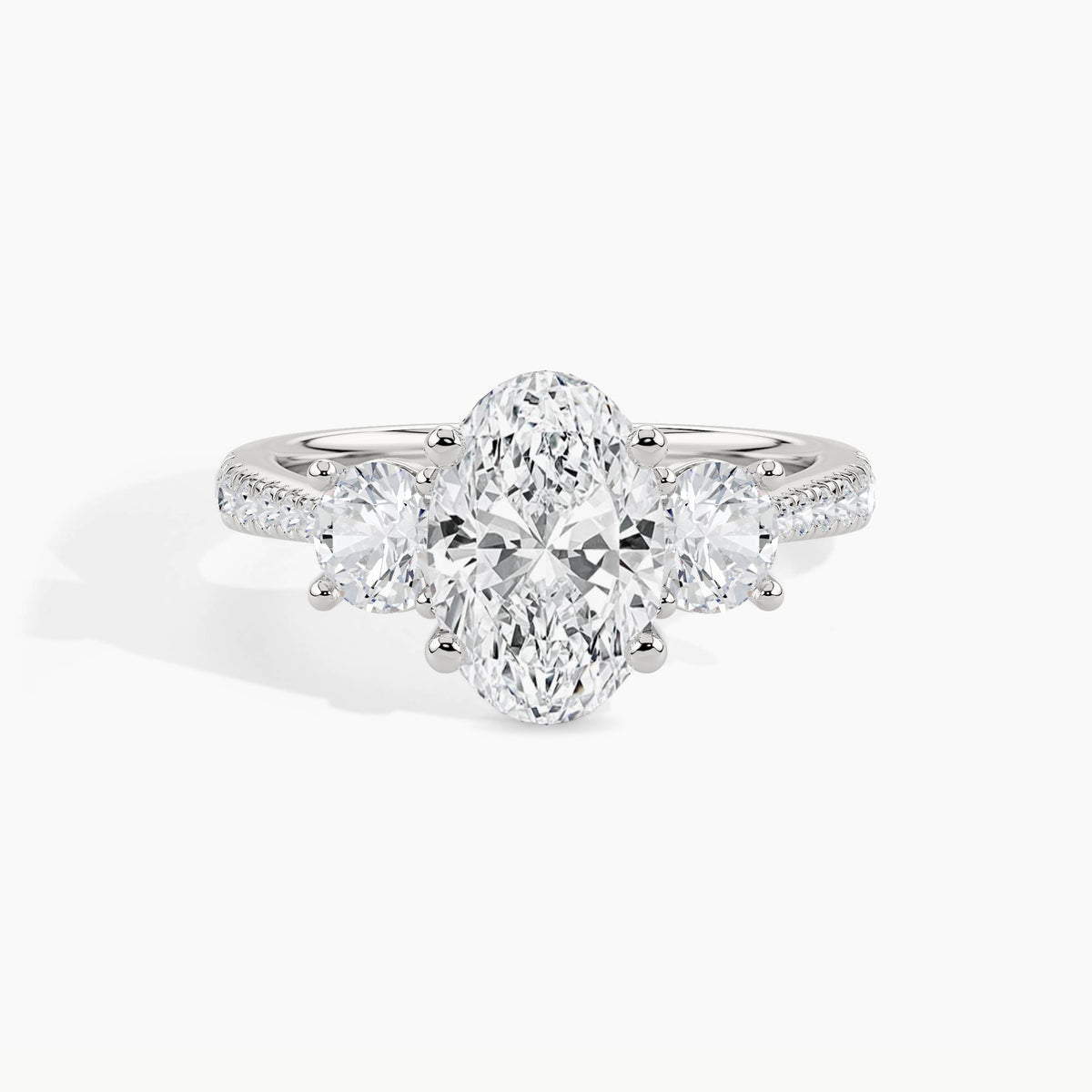 White Gold, Oval, down view