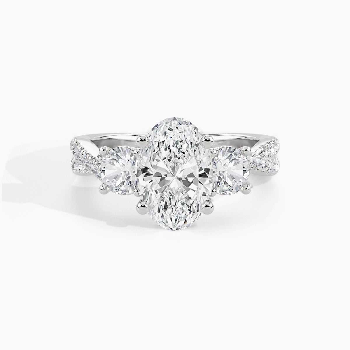 White Gold, Oval, down view