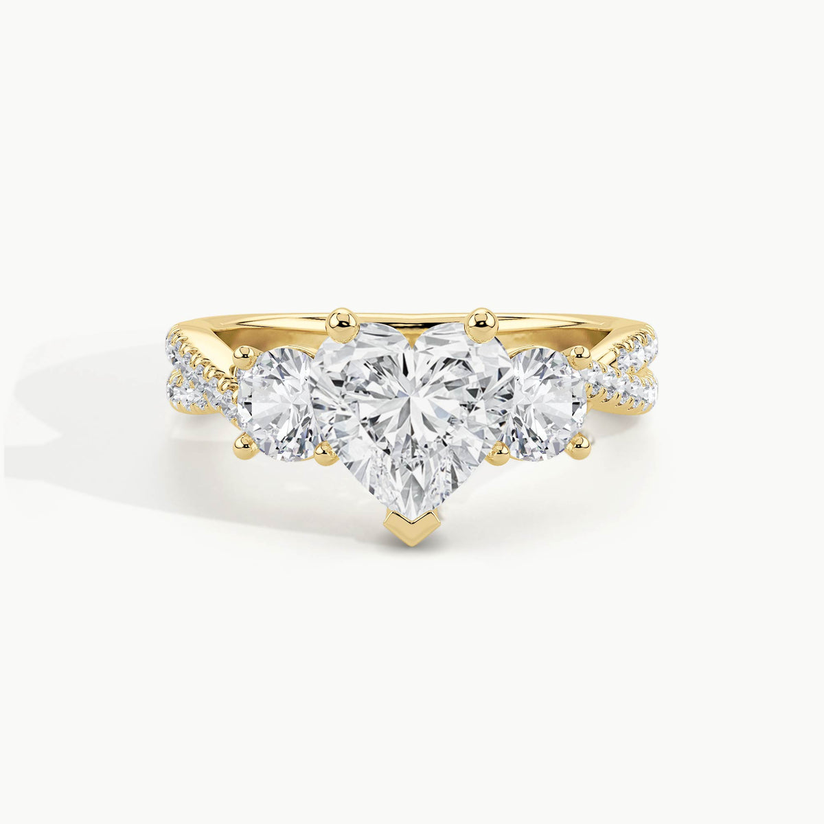 Yellow Gold, Heart, down view