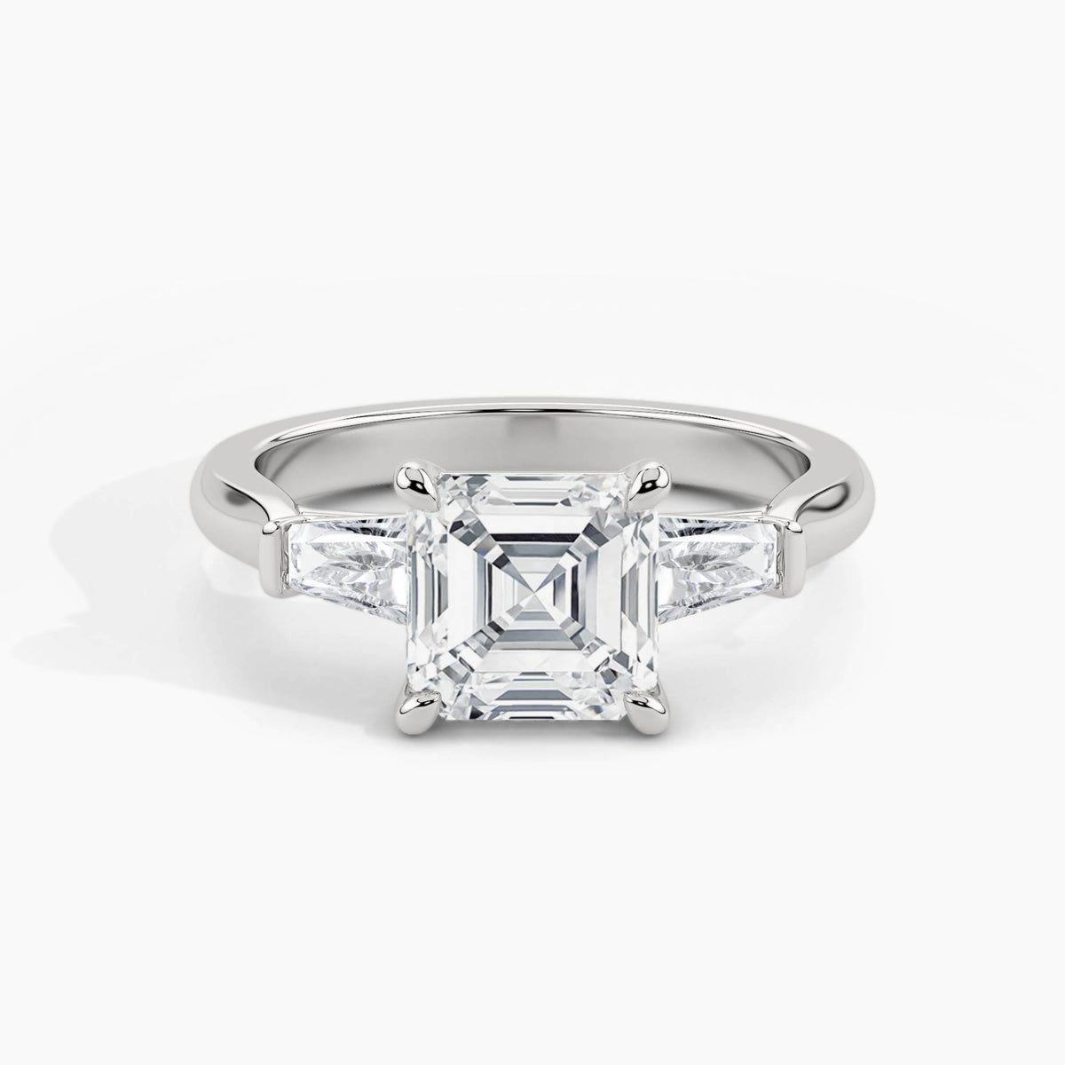 White Gold, Asscher, down view