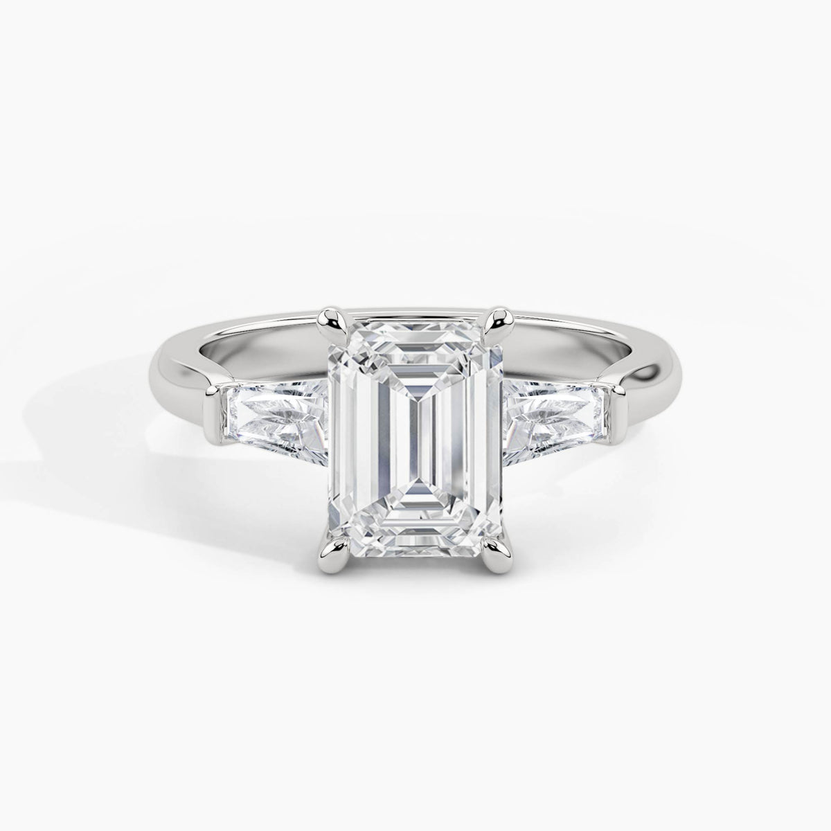 950 Platinum, Emerald, down view