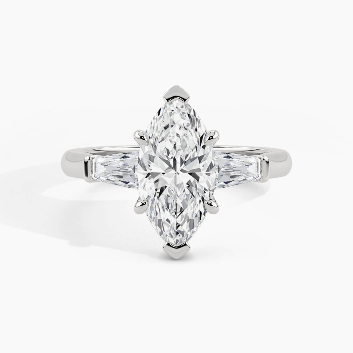 950 Platinum, Marquise, down view