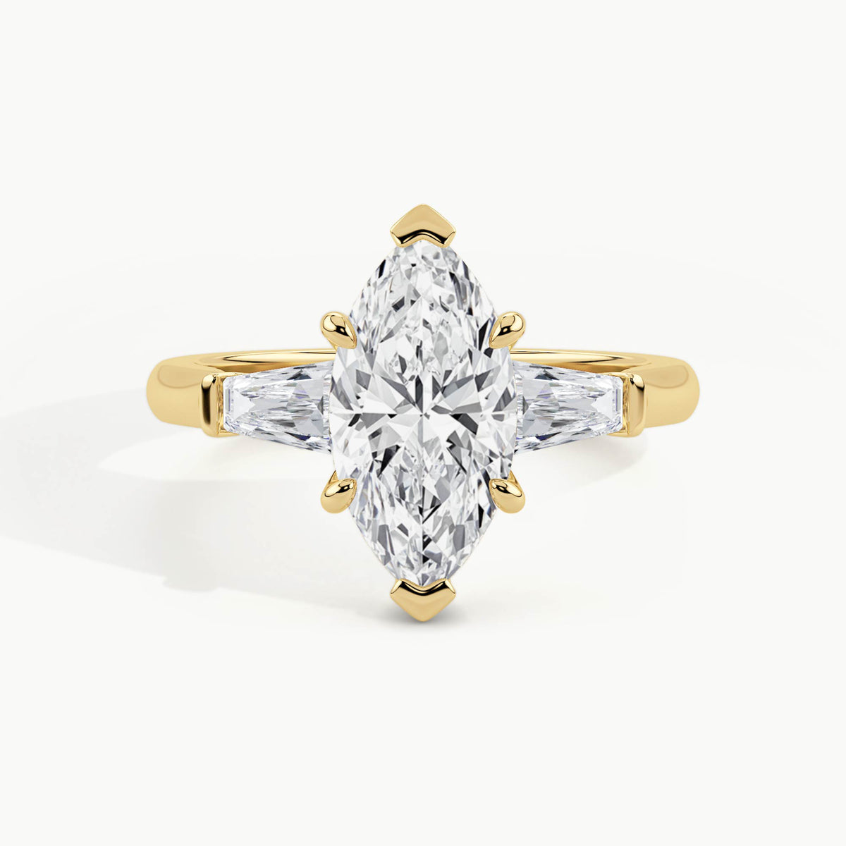 Yellow Gold, Marquise, down view
