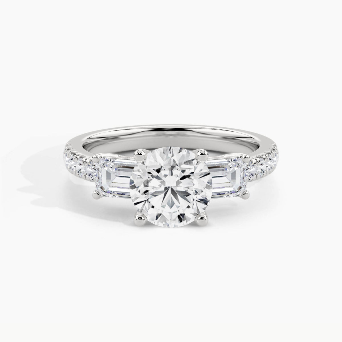 White Gold, Round, down view