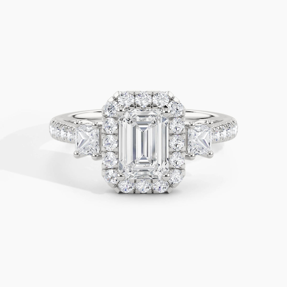 White Gold, Emerald, down view
